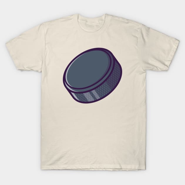 Hockey Puck Cartoon T-Shirt by Catalyst Labs